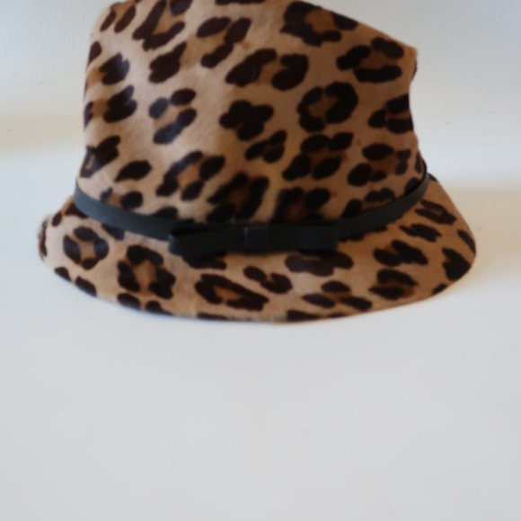 BARBATSULY FURS LEOPARD PONY HAIR HAT SZ M * main image 6